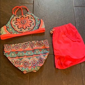 Reversible Justice bathing suit bundle